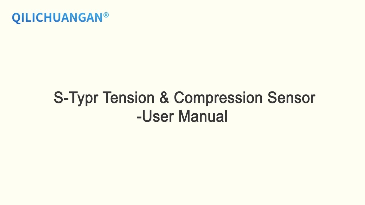 QLTSC S-type Tension & Compression Sensor | Installation & Test Tutorial