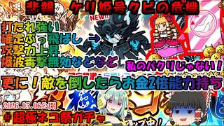 [真伝説になるにゃんこ]悲報ケリ姫号さん無職危機。お金2倍能力持ちの限定キャラ黒ルーノスを狙ってガチャ引く！[にゃんこ大戦争ゆっくり実況]＃超極ネコ祭ガチャ