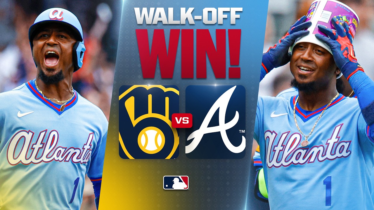 Ozzie Albies WALK-OFF WINNER is part of a 3-hit, 2 HR performance in a Braves W! 🔥 | MLB Highlights