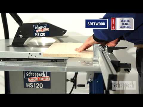 Staklės diskinio pjovimo HS120o 230V, Scheppach video