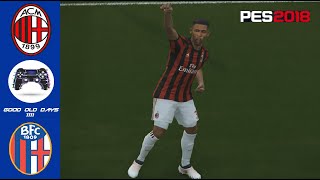 PES 2018 | Master League | #33 | AC Milan VS Bologna | Super Star | PS4 (No Commentary) 1080p