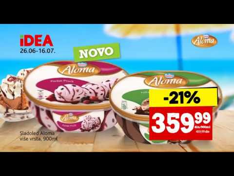 Dani sladoleda u IDEA prodavnicama 26.06 - 16.07.2017.