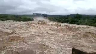preview picture of video 'Floods at Sathnala project Heavy rain  August 19'