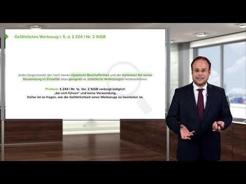 Strafrecht I Diebstahl mit Waffen und gefährlichen Werkzeugen (§ 244 I Nr. 1 StGB) I RA S. Koslowski