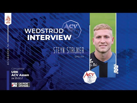 Interview Steyn Strijker na afloop van Urk - ACV