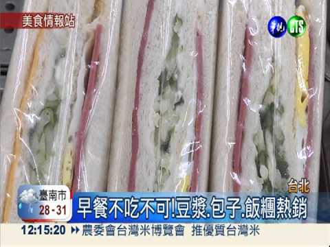 豆漿.包子.飯糰 熱門早餐前三名