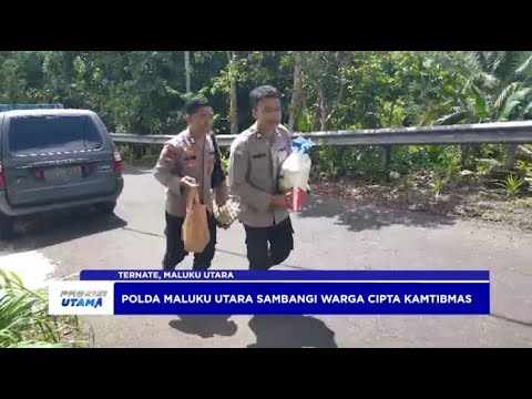 POLDA MALUKU UTARA SAMBANGI WARGA CIPTA KAMTIBMAS
