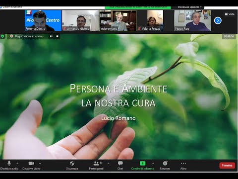 Webinar "Persona e ambiente: la nostra cura"