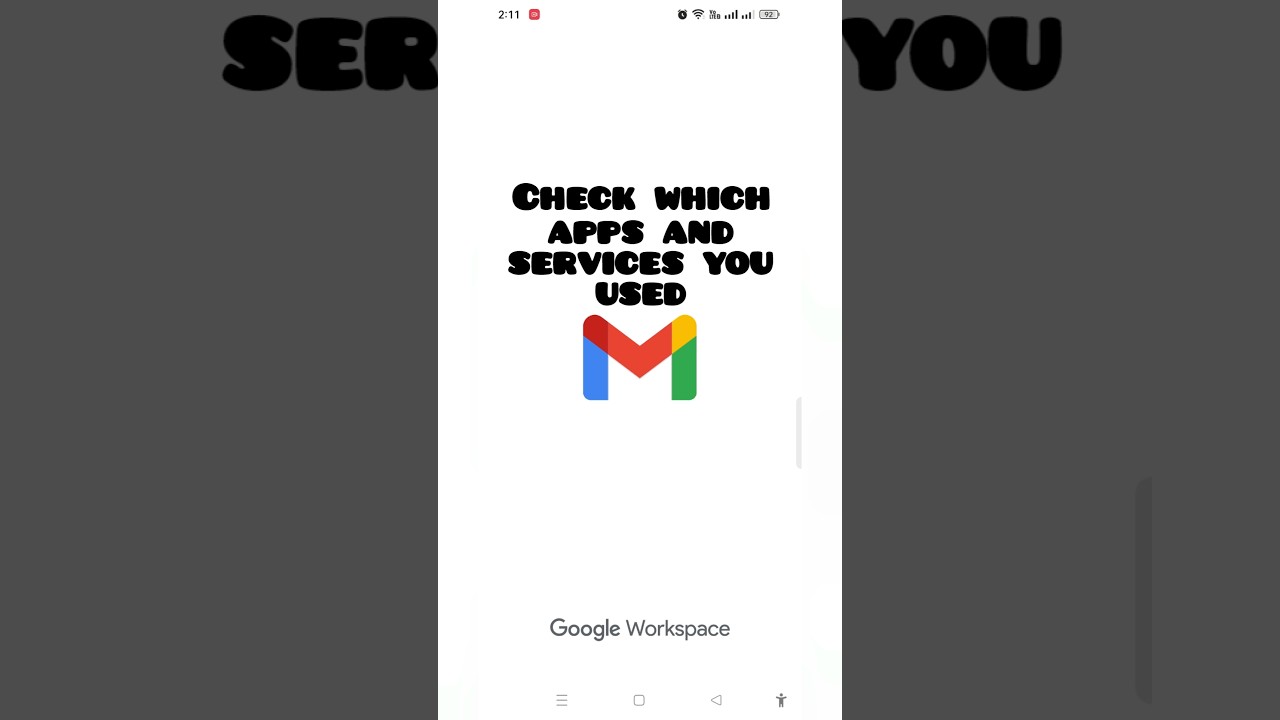 How to check which services & apps you used in Google?#google #gmail