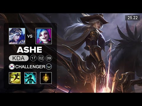 Ashe vs Jinx ADC - KR Challenger - Patch 25.22 Season 15