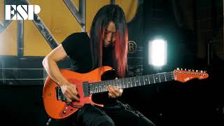 Video thumbnail for ESP Guitars: SNAPPER-8 ISAO Custom "RAIDEN-8" Demonstration by ESP Guitars JAPAN Official Channel