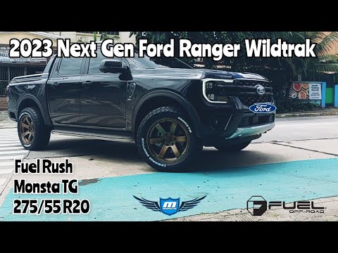 Fuel Rush 20" paired with Monsta TG 275x55 R20 on a 2023 Ford Ranger Wildtrak @ RNH Tire Supply