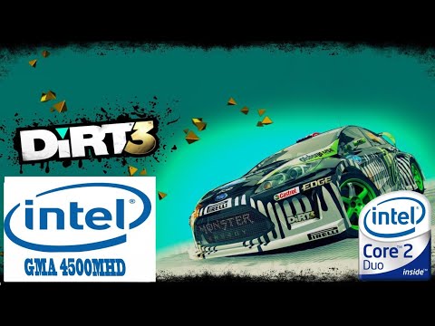 dirt 3 on intel GMA 4500MHD | intel core 2 duo | VRAM 128mb | gameplay PC
