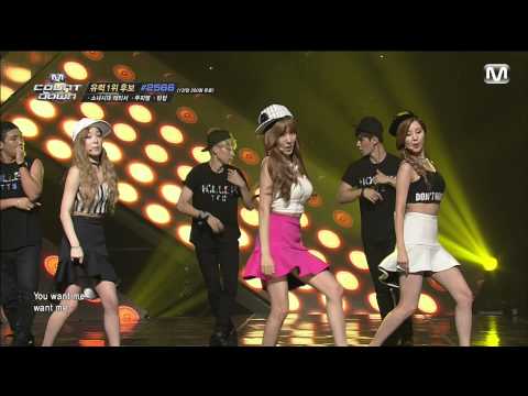 [1080p HD] 140925 M! Countdown SNSD TaeTiSeo - Holler