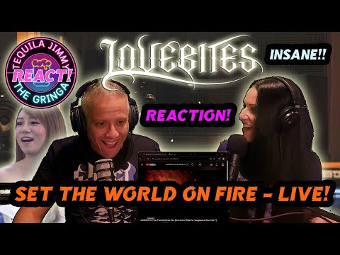 METAL INSANITY! - LOVEBITES - SET THE WORLD ON FIRE LIVE  - REACTION