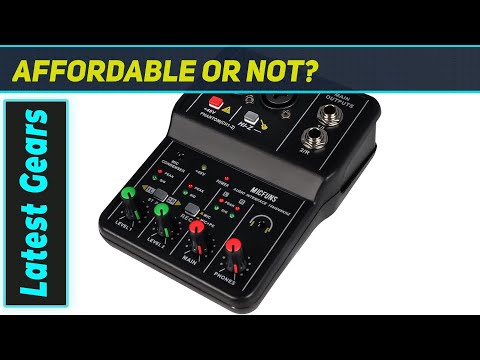 Mini 2 Channel Audio Mixer: Compact Powerhouse for Studio & Live!