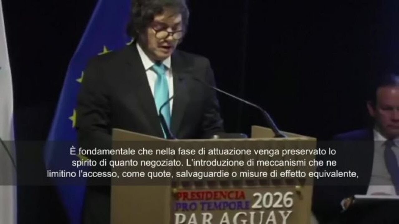 Firma Mercosur in Paraguay, Presidente argentino Milei: Accordo grazie a impegno mia amica Meloni