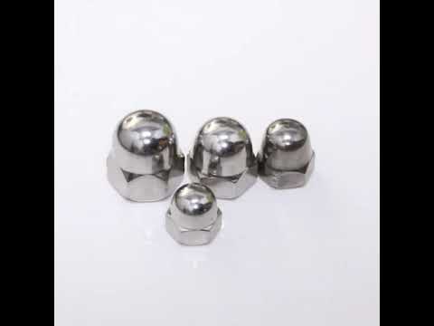Mild steel hexagon domed cap nuts
