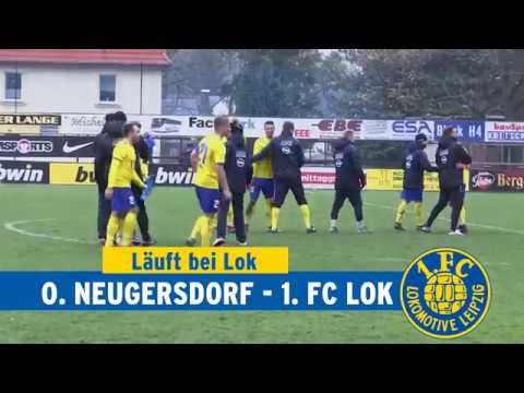 Nach dem Spiel FC Oberlausitz Neugersdorf vs. 1. FC Lok Leipzig am 24.11.2018