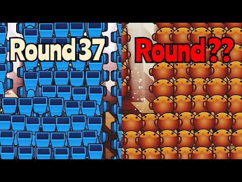 How Far Can A Full Map Of Each 0-0 Tower Go In BTD5