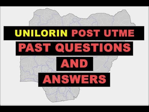 Unilorin MOST DIFFICULT Post UTME General Paper Past Questions - Q51 60
