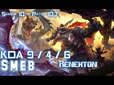 Smeb RENEKTON vs WUKONG Top - Patch 10.7 KR Ranked