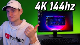 INSANE 4K 144hz MONITOR FOR GAMING.... it's cheap 🔥