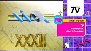 Tandas Comerciales TVN - Febrero 1992
