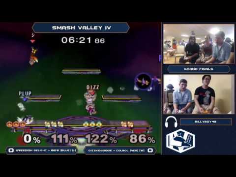Smash Valley IV Melee Doubles - Swedish Delight + iBDW (Blue) vs Dizz+ Colbol (Red) – Grand Finals