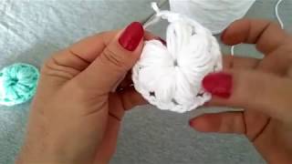 Aula de crochê para iniciantes - ponto Pipoca - passo a passo