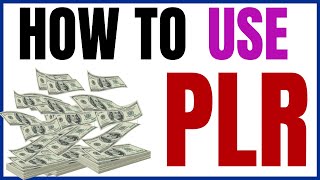 How to use plr products to make money | [Tutorial]