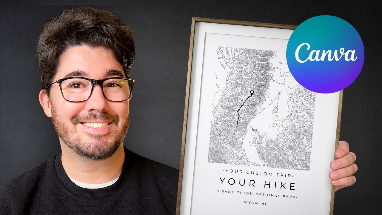 Create Hiking & Topographic Maps In Canva (For Free)