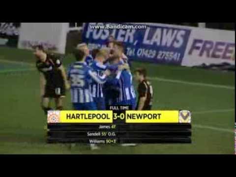 Hartlepool United 3-0 Newport County - 15th February 2014