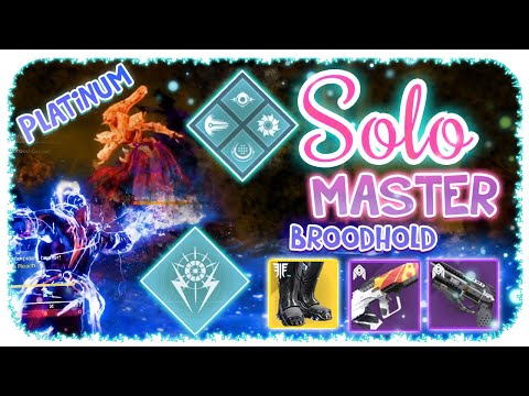 Solo 1280 Ordeal Master Nightfall Warlock - Broodhold - Destiny 2 - Commentary ( Platinum Rank )