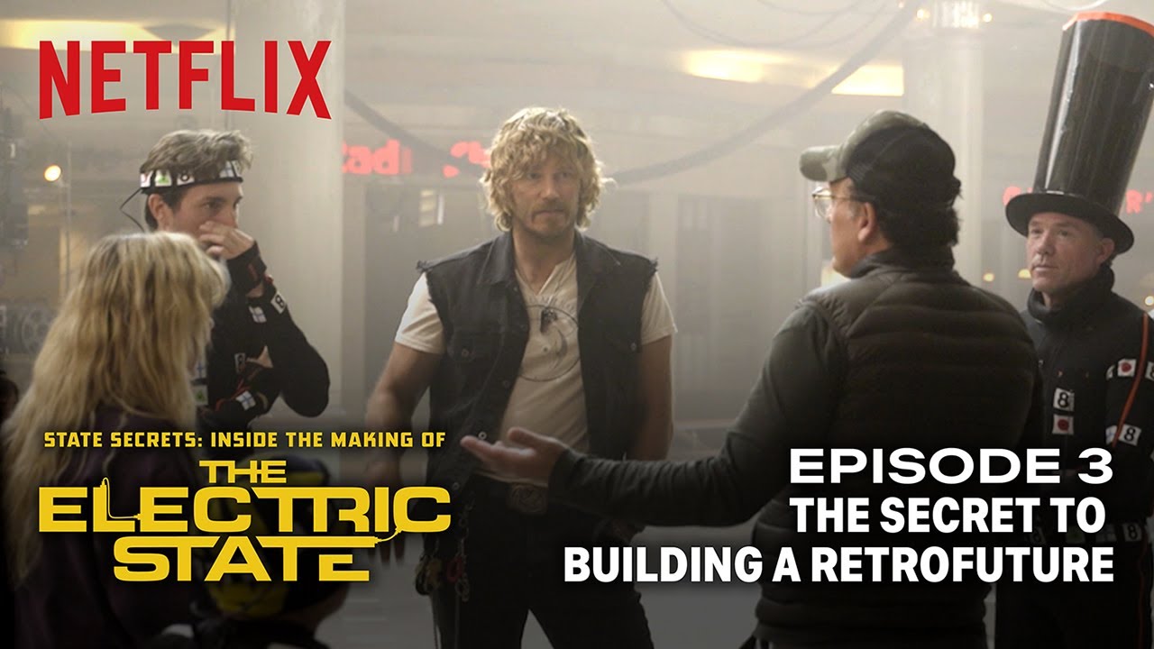 Millie Bobby Brown & Chris Pratt Discuss 90s Retrofuture | The Electric State Podcast | Netflix
