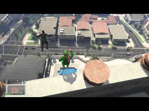Grand Theft Auto V Pool Dive Success. Finally.