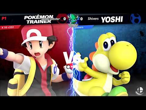 Papa Lobster (Pokemon Trainer) vs Shivers (Yoshi) - Smash Ultimate - Marshall Smashers 8/29/19