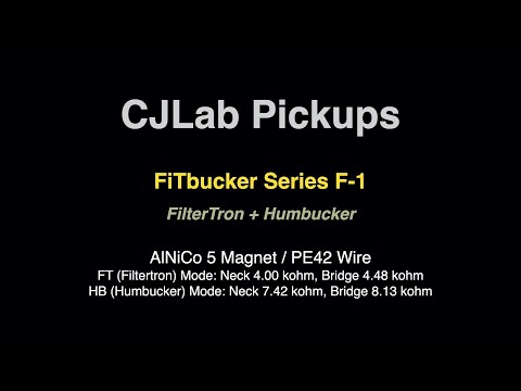 CJLab FiTbucker Series F-1N/F-1B Set - FilterTron & Humbucker in One Pickup image 6