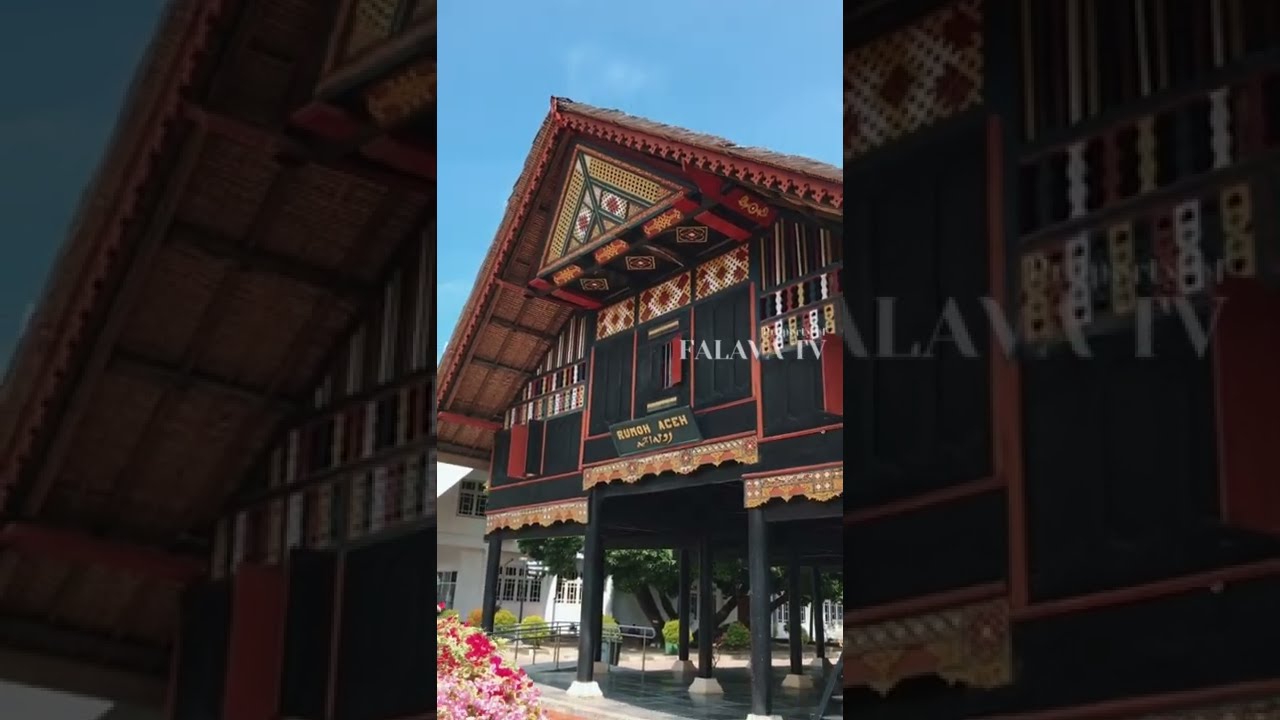 Beginilah Bentuk Rumah Adat Aceh #rumahaceh #rumahadat #rumohaceh