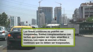 preview picture of video 'Señales de tránsito Chile. Señalización horizontal 1ª Parte.'
