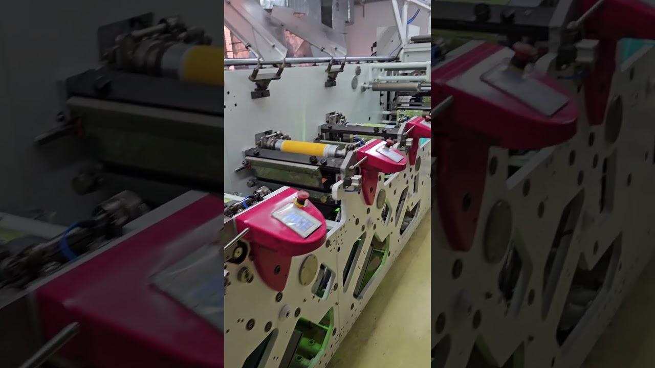 10 color Flexo printing machine , with online foiling , die cutting .