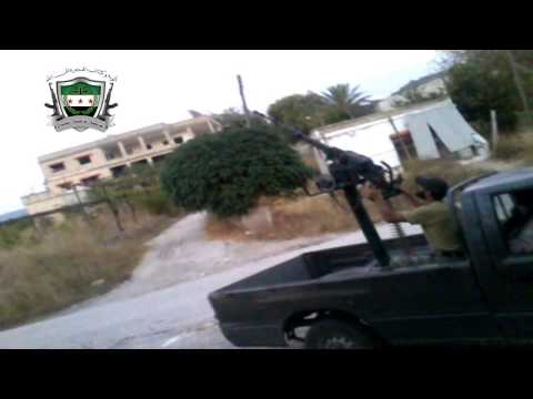 التصدي لطيران الحربي من قبل كتائب الهجرة الى الله في محيط بلدة استربة في ريف اللاذقية