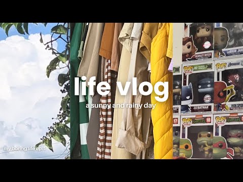 life vlog 🌧️ sun, games, clothes, work and organization