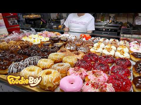 TOP10 Korean Street Food Compilation! Tteokbokki, Ramen, Gimbap, Fishcake, Doughnuts, Toast