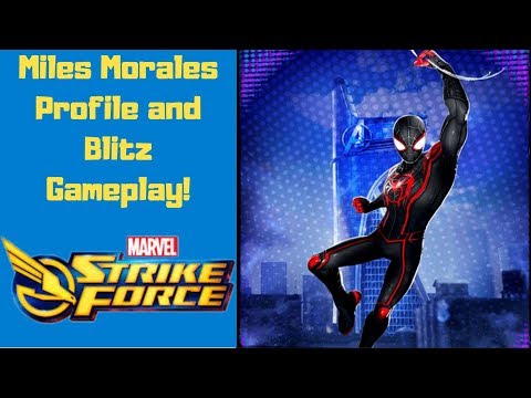 Marvel Strike Force: Miles Morales Profile and Blitz Gameplay