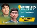 Alireza v Wesley | Can Firouzja Beat the Unbeatable? | Speed Chess Championship 2023 QF | !coinbase