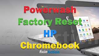 HP Chromebook | Powerwash | Factory Reset | Lock Screen Google Account Reset