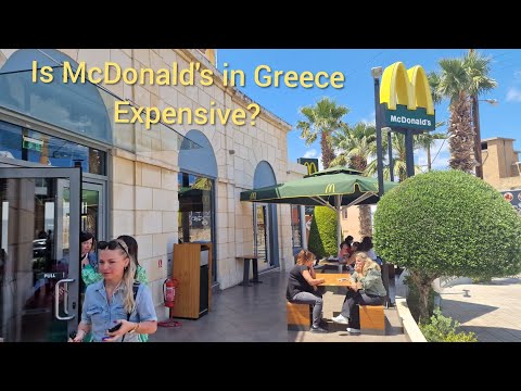 Quão caro é o McDonald's na Grécia 🇬🇷 💰 💰 💰