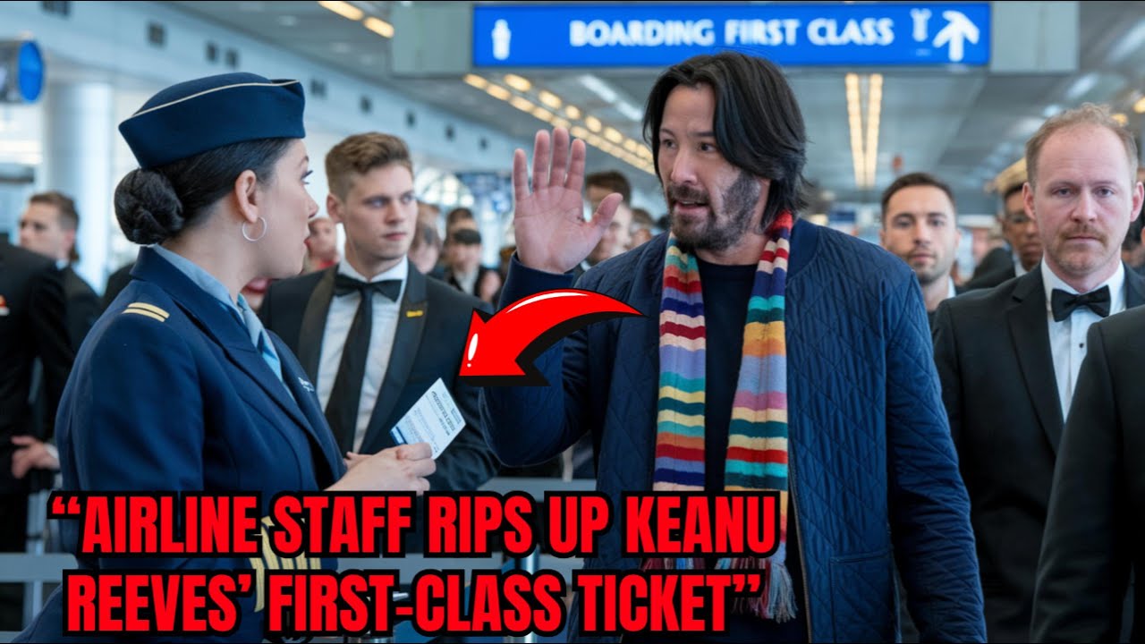 Airline Staff Tears Up Keanu Reeves’ First-Class Ticket—Then Finds Out Who Actually Owns the Airline
