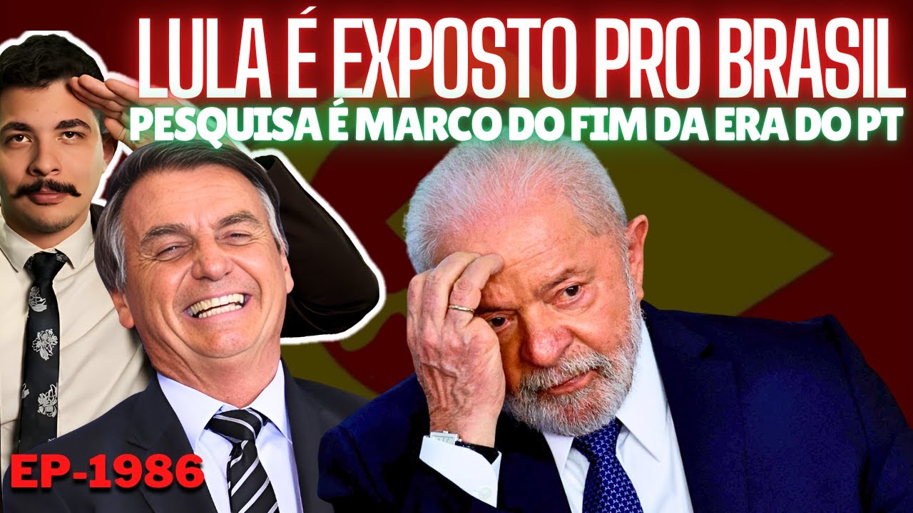 Lula é EXPOSTO Pro Brasil: PESQUISA é MARCO do FIM da ERA do PT + Globo: Jair e Anisitia em ALTA.